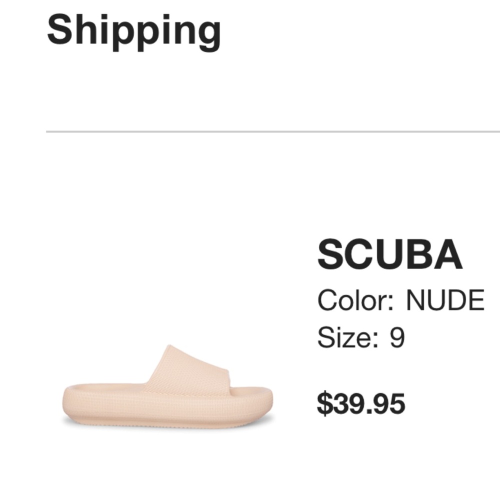 Steve Madden slides in nude - Picture 2 of 4